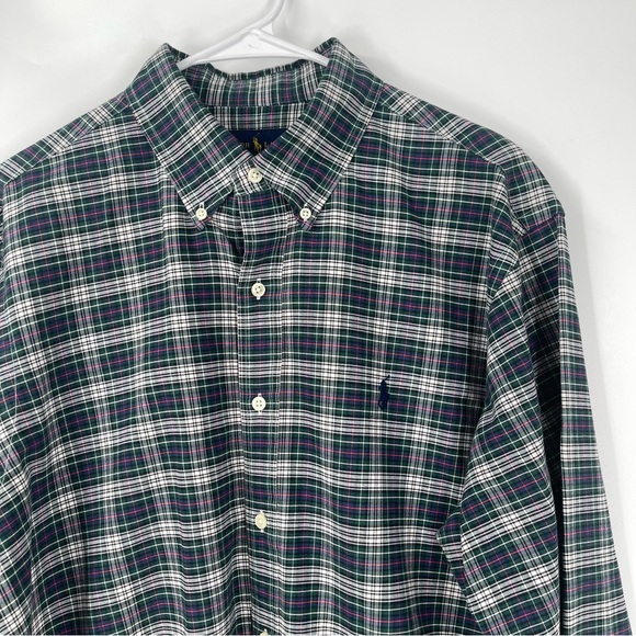 Ralph Lauren Green Button Down Shirt - Picture 2 of 4